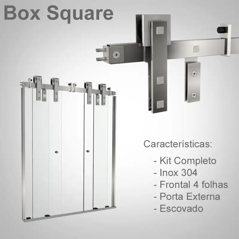 Frontal 4 Folhas Escovado